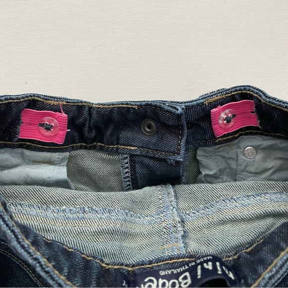 Mini Boden Girls Denim Heart Pocket Bermuda Shorts Capri 4Y - Picture 5 of 6